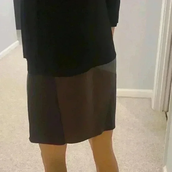 Bailey 44 drop waist faux leather trim dress - Picture 5 of 7